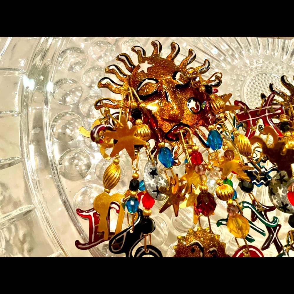 Zodiac Lunch at the Ritz Vintage earrings